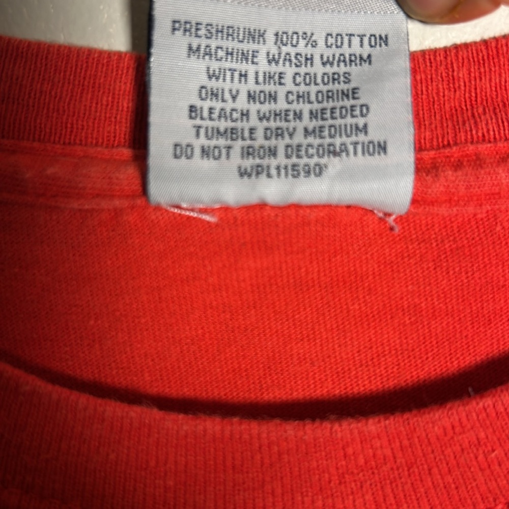 Y2K North Carolina State University Wolfpack MV Sports Red T-Shirt Men’s Size L - Picture 5 of 10